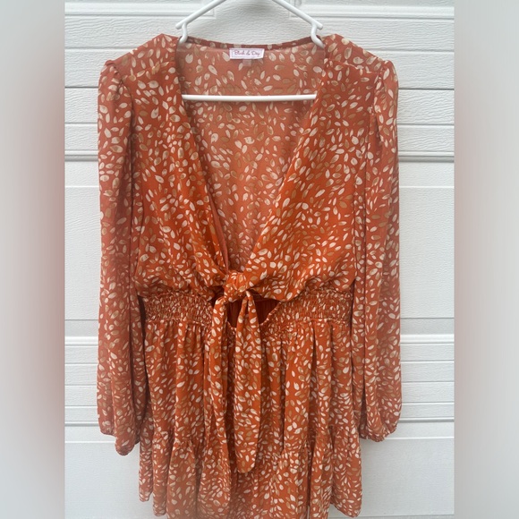 Blush & Day orange dress womwns size 2xl - Picture 2 of 6